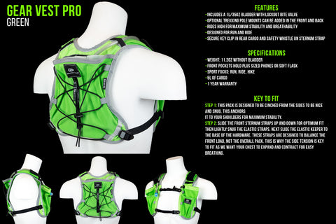 Gear Vest Pro: Ideal for running, biking, triathlon