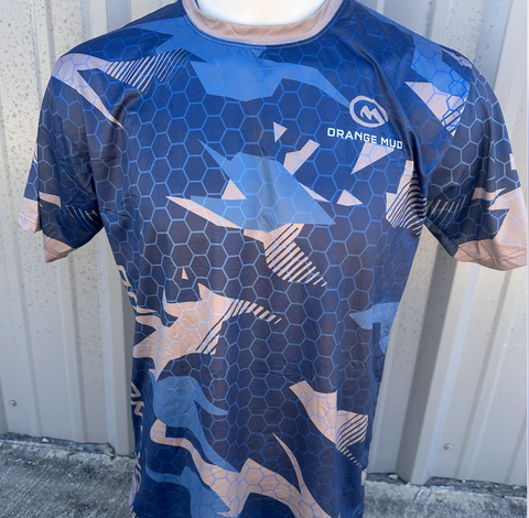 Blue Camo Running Shirt