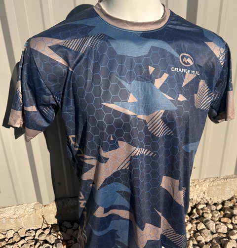 Blue Camo Running Shirt