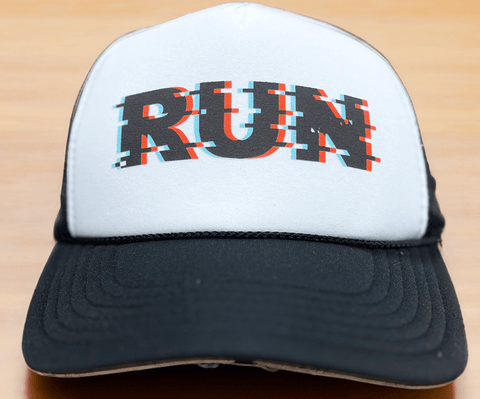 Orange Mud, LLC Accessories White Crown/Black Bill Digital Run Hat