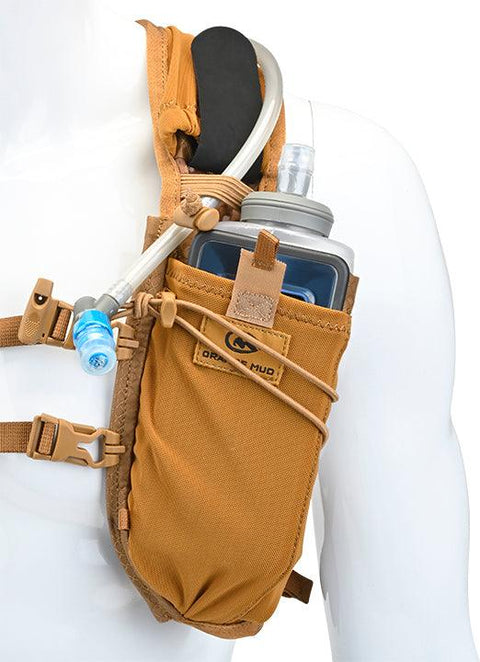 NGN Sport - Running Water Bottle Handheld | Hydration Bottle & Pack with Zippered Pocket - 10 oz | Black (2-Pack)