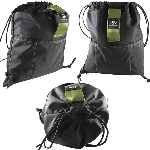 Old-Orange Mud Packs Black with Olive Strap Sling Bag