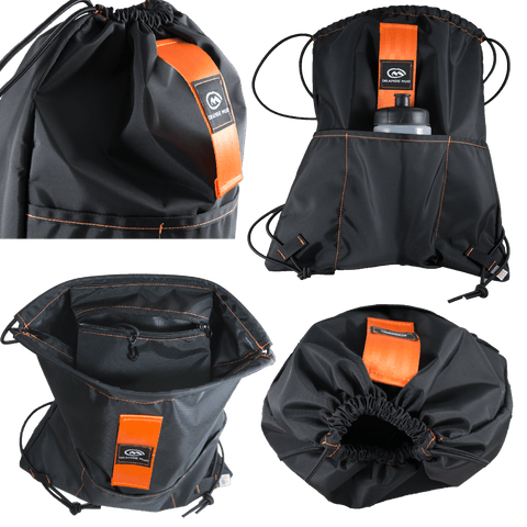 Old-Orange Mud Packs Black with Orange Strap Sling Bag