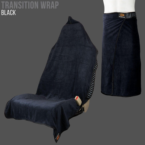 Orange Mud, LLC Accessories Black Transition Wrap 2.0: Changing Towel and Car Seat Cover