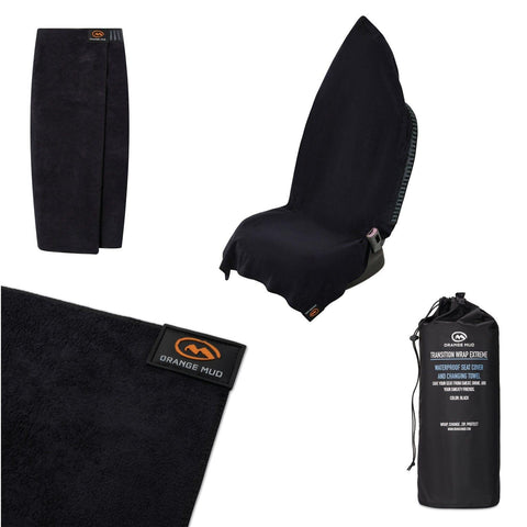 Orange Mud, LLC Accessories Black Waterproof Transition Wrap Extreme: Waterproof Seat Cover and Changing Towel