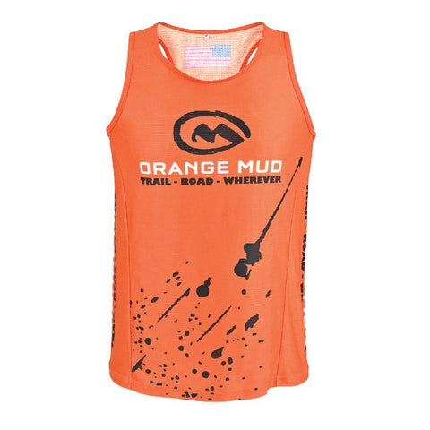 Orange Mud, LLC Accessories male / XS Orange Stretchy Running Singlet