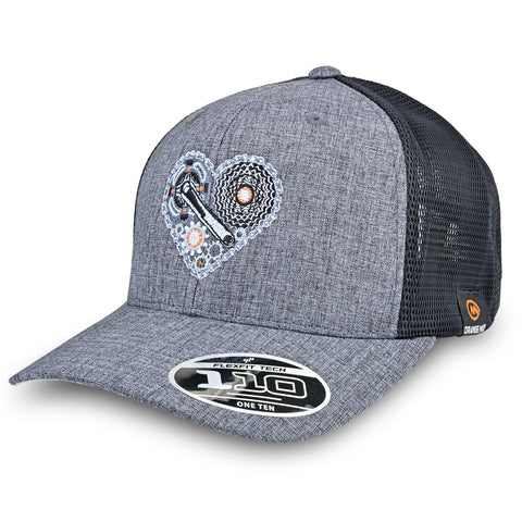 Orange Mud, LLC Accessories Orange Mud Charcoal Gray Love Cycling Hat