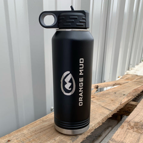 Orange Mud, LLC Black 32oz Double Insulated Steel Water Bottle