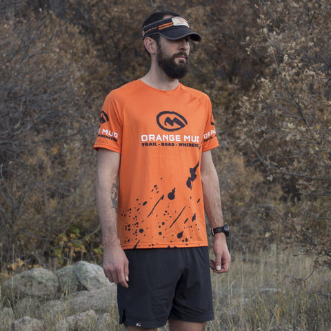 Orange Mud, LLC Clothing Orange Stretchy Running Shirt