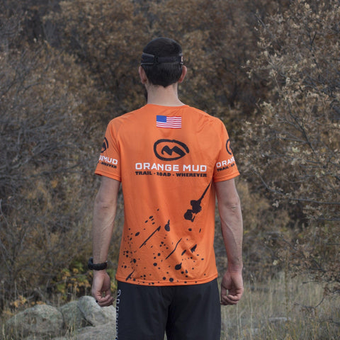 Orange Mud, LLC Clothing Orange Stretchy Running Shirt