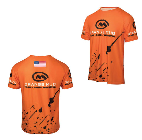 Orange Mud, LLC Clothing Orange Stretchy Running Shirt