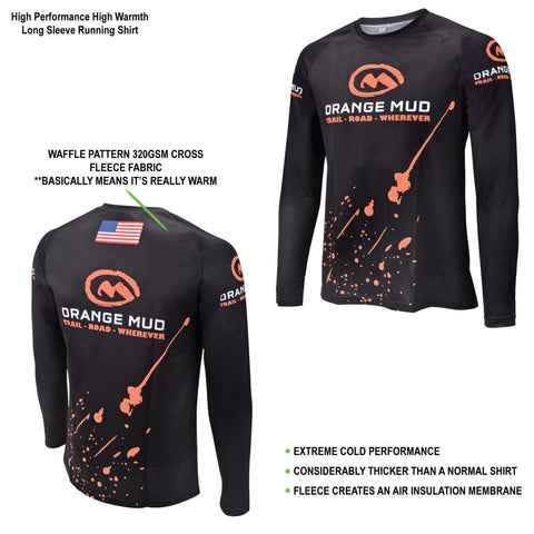 Orange Mud, LLC High Performance High Warmth Long Sleeve Running Shirt