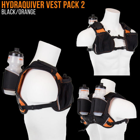 Orange Mud, LLC Hydration HydraQuiver Vest Pack 2 - 2.0: Ideal for marathon, Ironman, and ultrarunning.