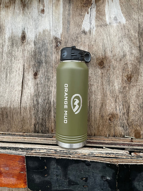 Orange Mud, LLC Olive 32oz Double Insulated Steel Water Bottle