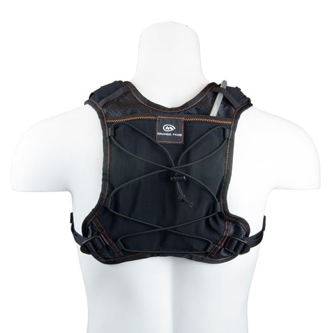 Orange Mud, LLC Packs Black-Orange Gear Vest, 2L V2.0: Ideal for running, biking, triathlon