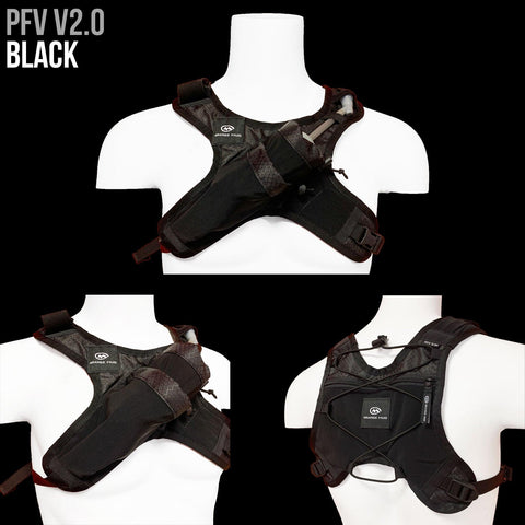 Orange Mud, LLC Packs Black-Small/Medium Phone. Flask. Vest. PFV V2.0: Ideal for running and riding less than 2 hours.