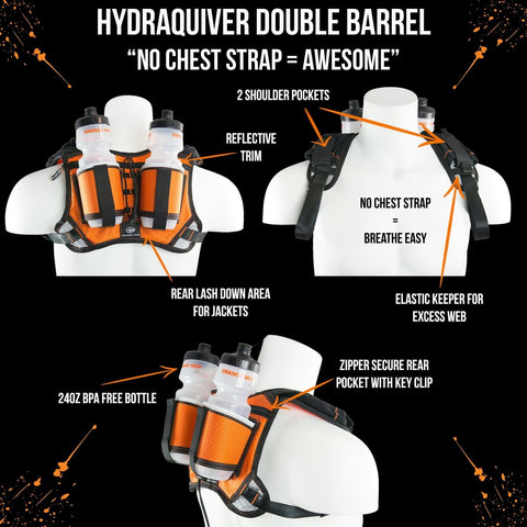 Orange Mud, LLC Packs Orange HydraQuiver Double Barrel Hydration Pack