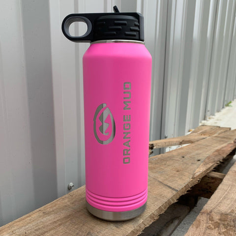 Orange Mud, LLC Pink 32oz Double Insulated Steel Water Bottle