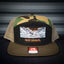 Seven Clay Camo Mid Black-Brown Front Ride Gravel 7 Panel Flatbill Snapback