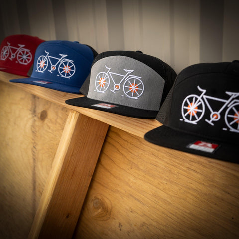 Seven Clay Cycling 7 Panel Flatbill Snapback